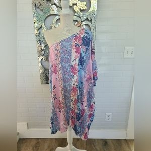 Off shoulder lined dress